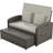 PE Wicker Double Chaise Lounge with soft cushion-1283300550