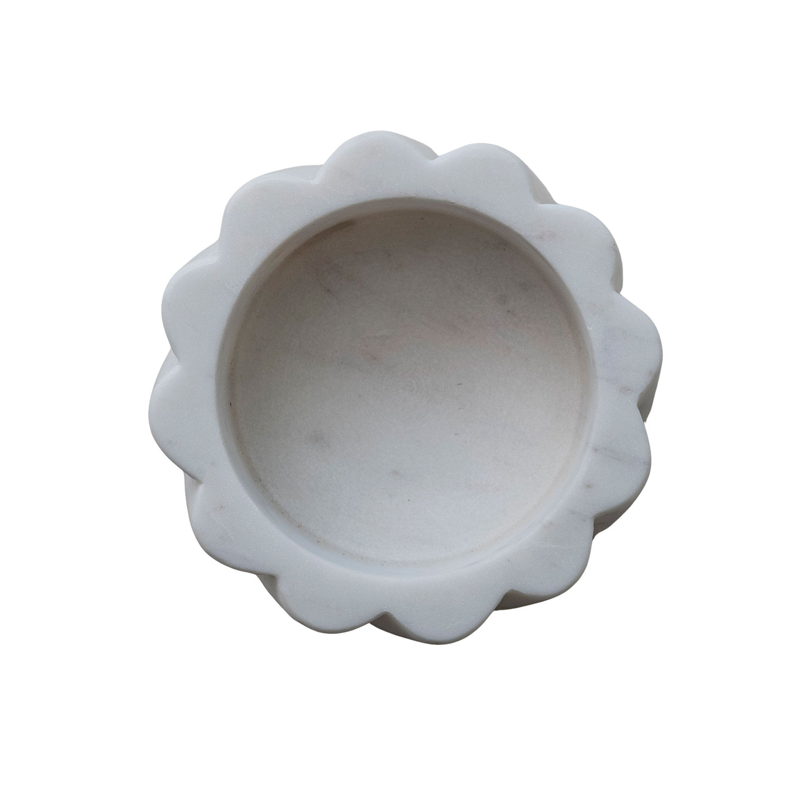 Marble Twisted Scalloped Bottle Holder
