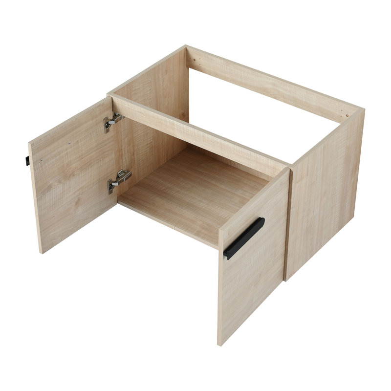 Meuble-lavabo autoportant et portes d'armoire à fermeture en douceur - à l'exception du lavabo