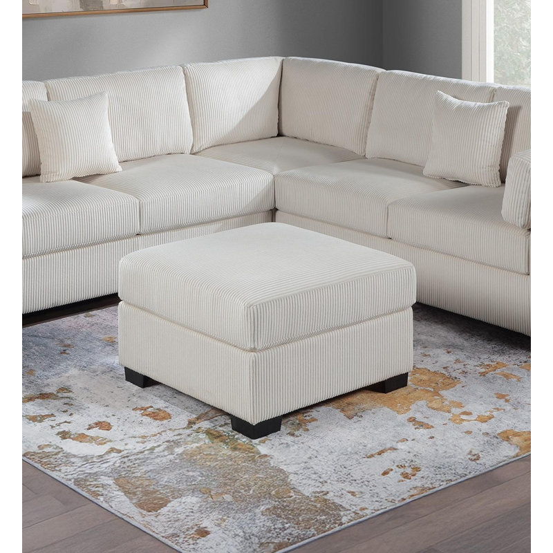 Sectional sofa with footstool