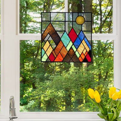 Panneau de fenêtre multicolore H 10 "Zayne