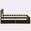 Lit plateforme simple avec deux tiroirs-1436417112