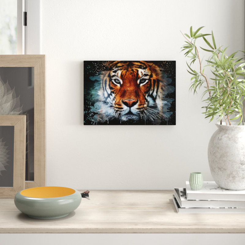 Tiger 8 - Wrapped Canvas, 35cm H x 50cm W
