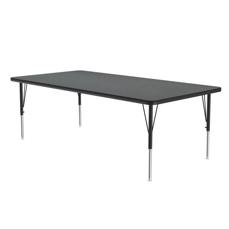 Manufactured Wood Adjustable Rectangle Activity Table