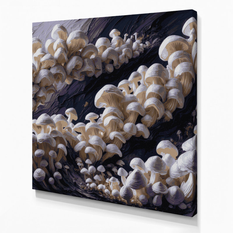 Art mural sur toile mauve, H 32 po x l 32 po