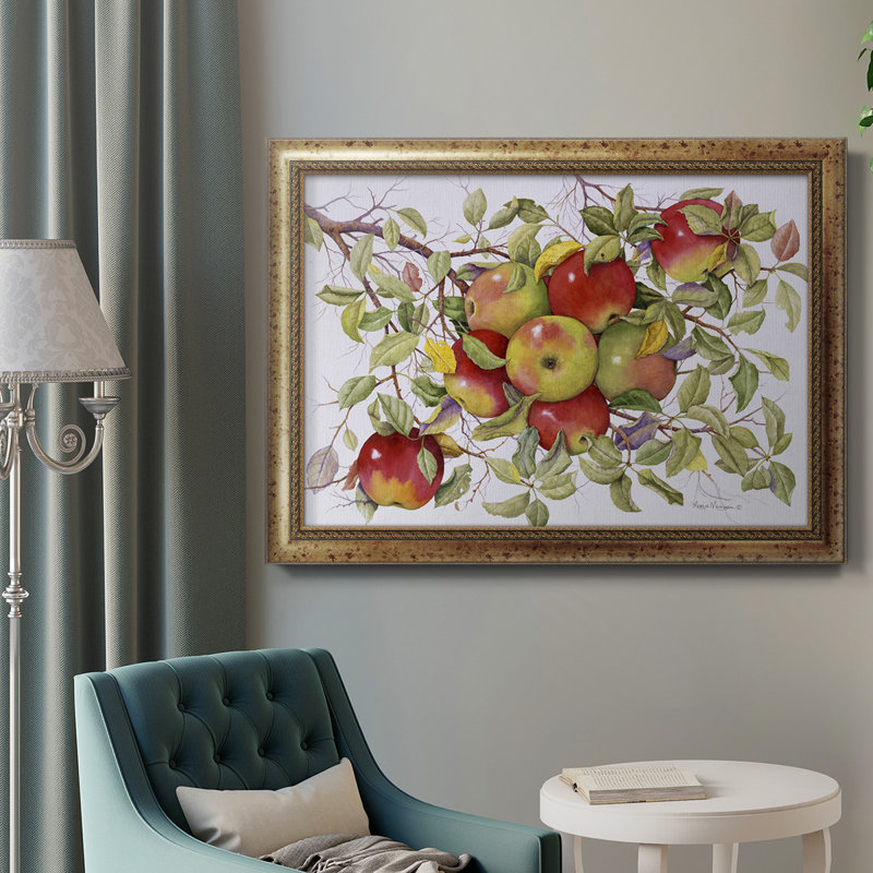 Pommes - cadre photo, impression sur toile