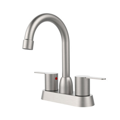 Topcraft 2 Handle Stainless Steel Bathroom Sink Faucet