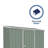 Absco Space Saver 7' W x 3' D Metal Galvanized Steel Weather Resistant Lean-To Storage Shed Pale Eucalypt-111668717