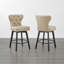 Tabouret de comptoir pivotant touffeté Akeil-810279840-810279843