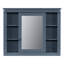 Meuble-lavabo moderne avec lavabo simple avec 2 portes, 2 tiroirs et armoire à miroir-464365766