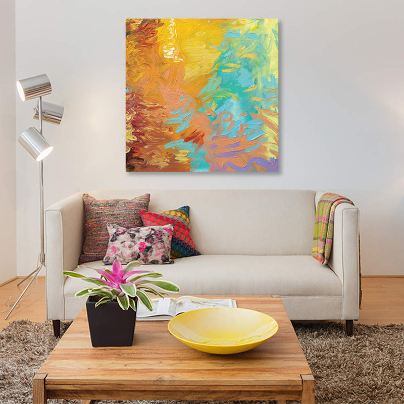 « ym 103 » par iris scott abstracts, impression sur toile, H 12 po x l 12 po x P 1,5 po, Toile tendue, Pas de tapis