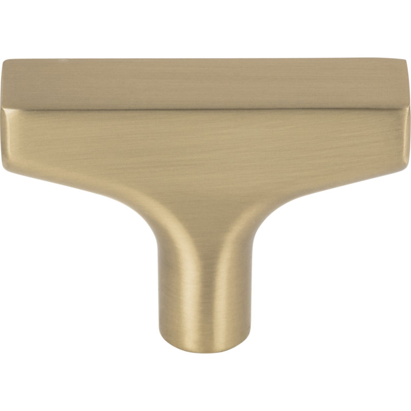 Honey Bronze Modern T-Handle Bar Knob with Mounting Hardware
