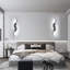 2-Light S-Shaped LED Flush Mounted Sconce