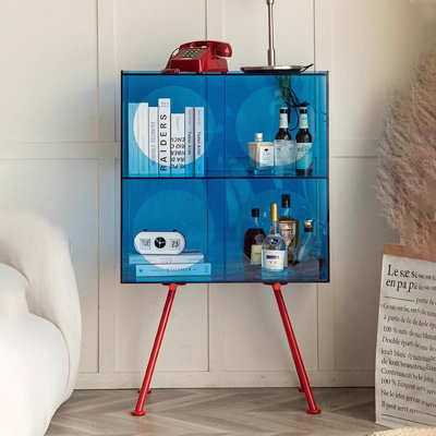Modern simple acrylic storage accent cabinet