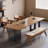 Burlywood Rectangular Solid Wood Desks-108511078