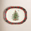 Spode Christmas Tree Tartan Rectangular Platter 14"