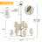 8-light 2-Tier Shaded Classic/traditional Chandelier