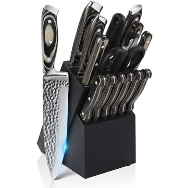 Wuyi 14 Piece Stainless Steel Knife Block Set