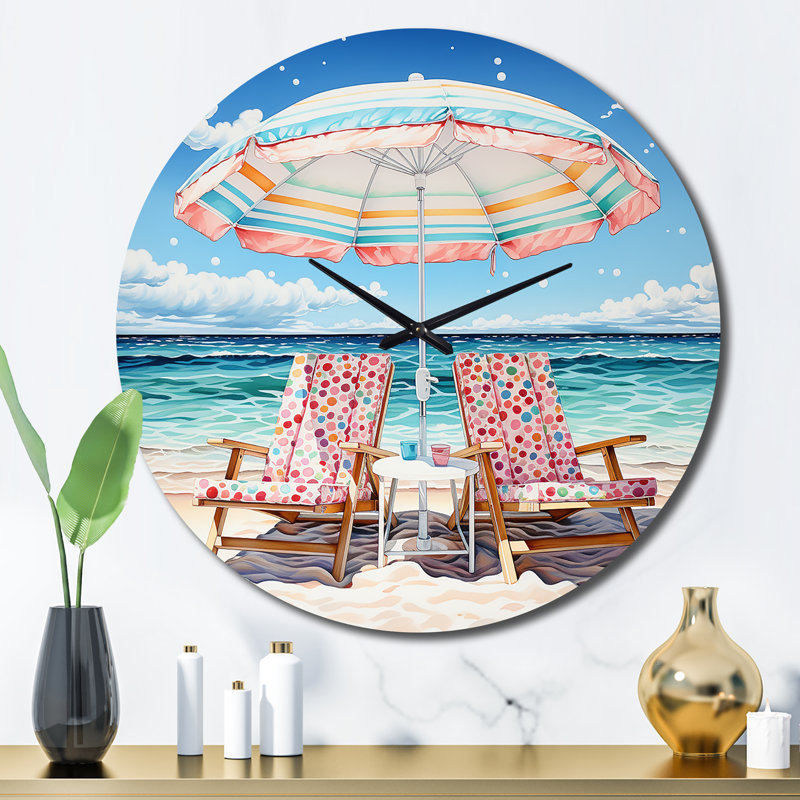 Horloge murale en métal, Grand