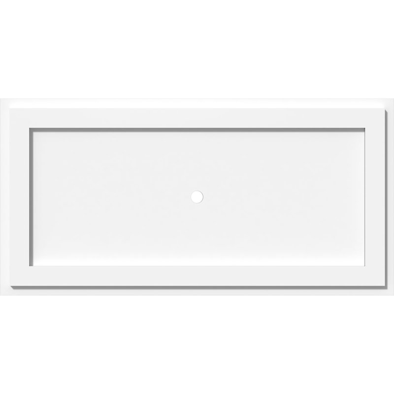 Médaillon de plafond contemporain en PVC de qualité architecturale 32 pièces x l 32 po x H 21 3/8 po x P 7 po x P 10 po x P 1 po