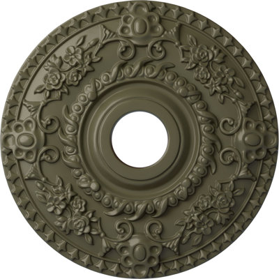 Médaillon de plafond de 18 po x P 3 po x P 1 1/2 po (convient aux auvents jusqu'à 7 1/4 po)