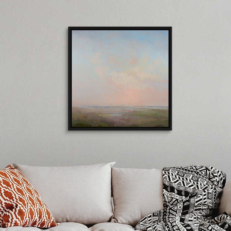 " Morning Rise " by William McCarthy, Black Framed, 32" H x 32" W x 1.75" D