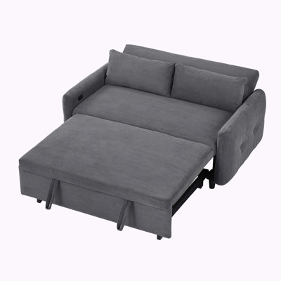 Manucy 57.48'' Upholstered Convertible Sofa