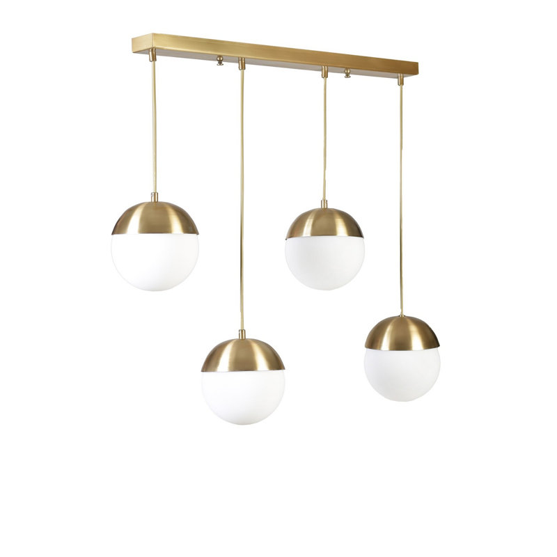Chandle Chandelier, Gold/White