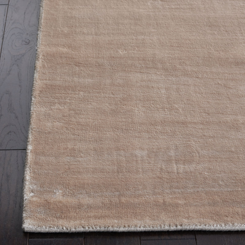 Endora Hand Loomed Viscose Area Rug, Rectangle 5' x 8'