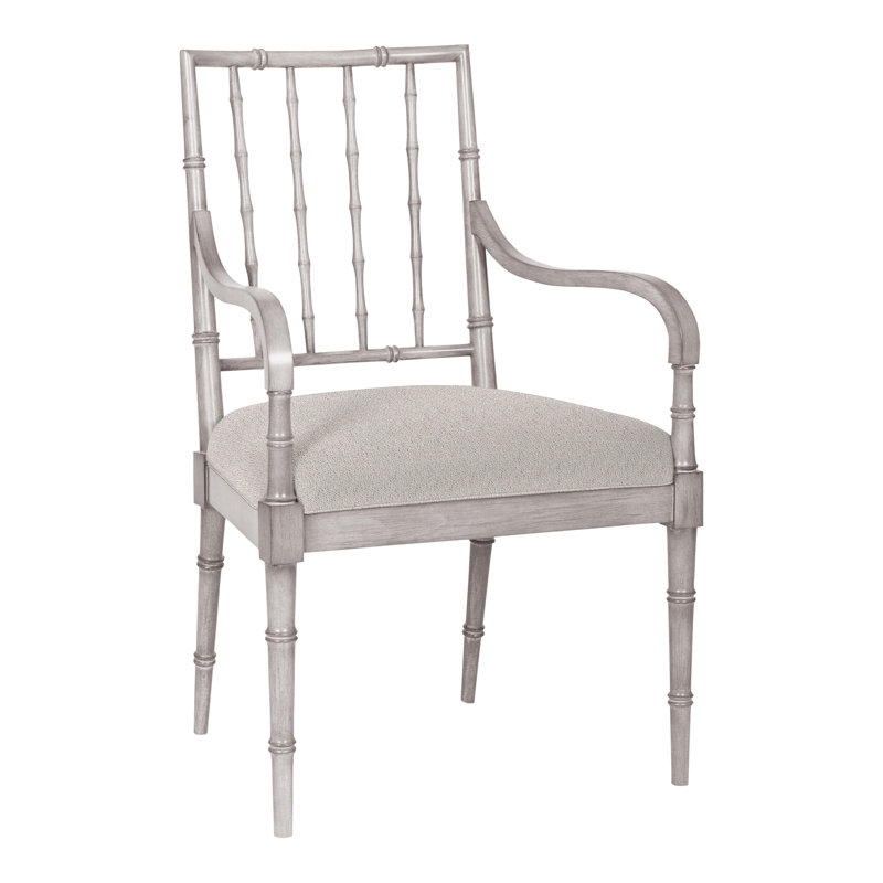 Chaise avec accoudoirs de salle à manger Vanguard Libby, Gris tourterelle, Granite Navada