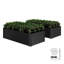 Set of 2 Metal Raised Garden Bed, 180x90x54cm-1076018774-1076018771