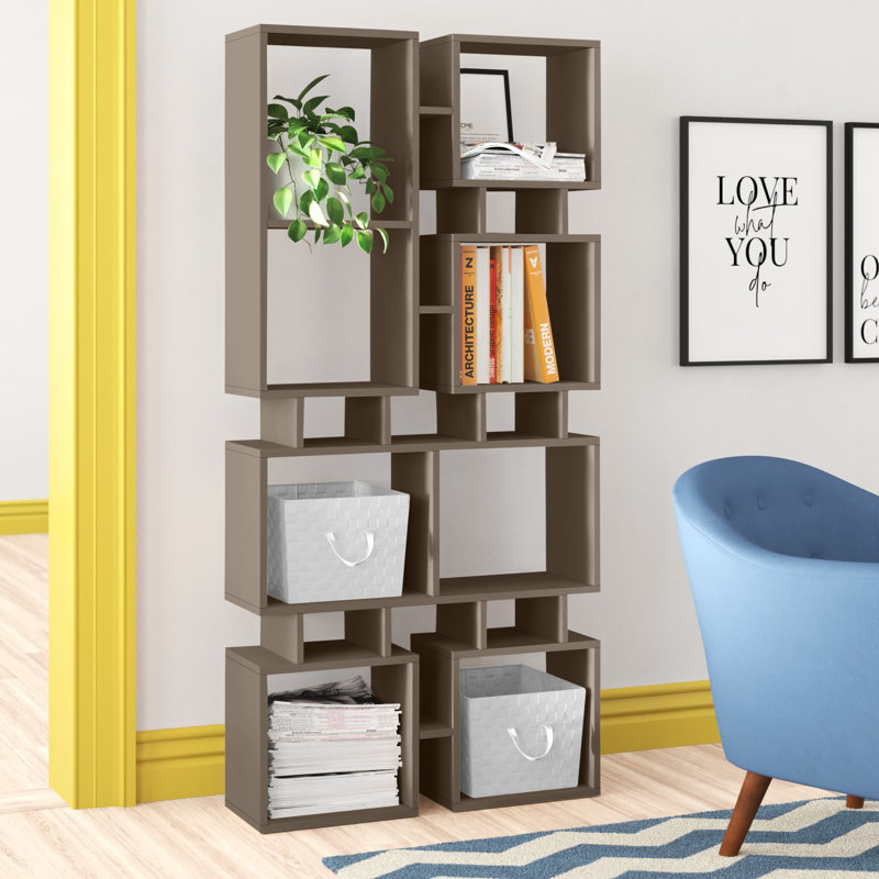 Mcleod Rail Bookcase, Light Moca