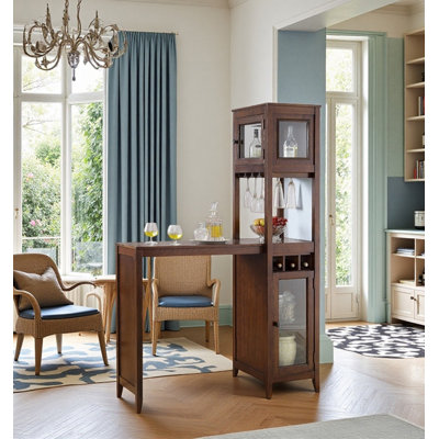 Table de bar avec rangement ajustable American Wine