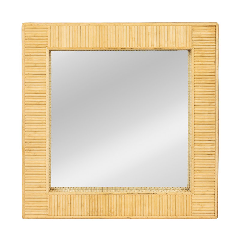 Miroir mural Bamboo, Naturel