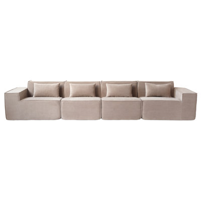 4 - Piece Upholstered Modular Sectional
