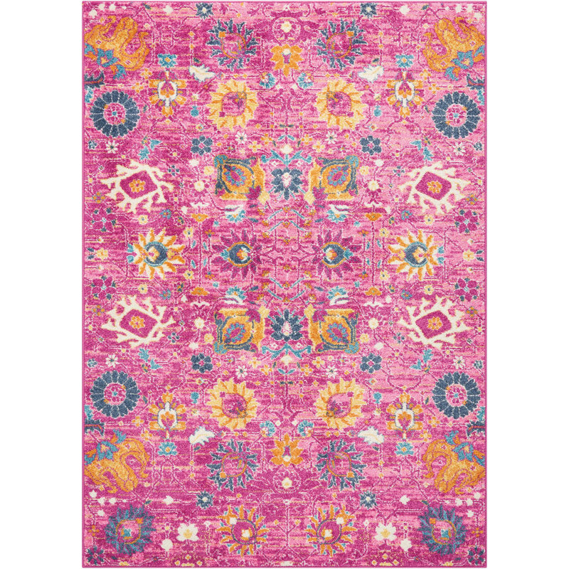 Dreher Oriental Indoor Rug, Rectangle 6'7" x 9'6"