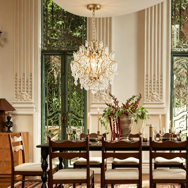 Elonso 3 - Light Dimmable Crystal Chandelier
