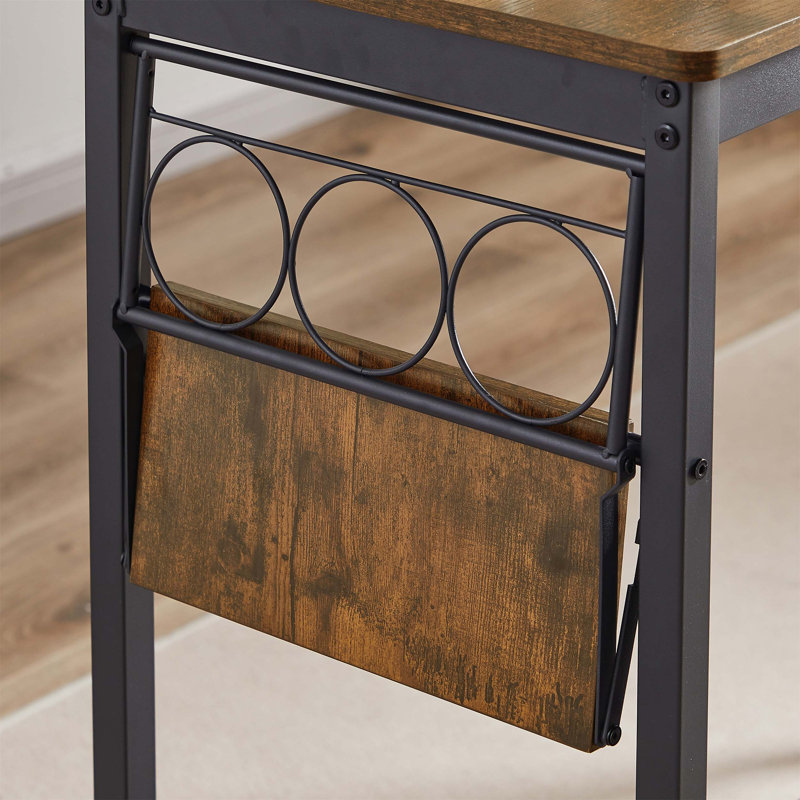 Ensemble de table de bar élégant avec support de rangement pour bouteilles de vin et tabourets confortables pour les espaces de vie modernes