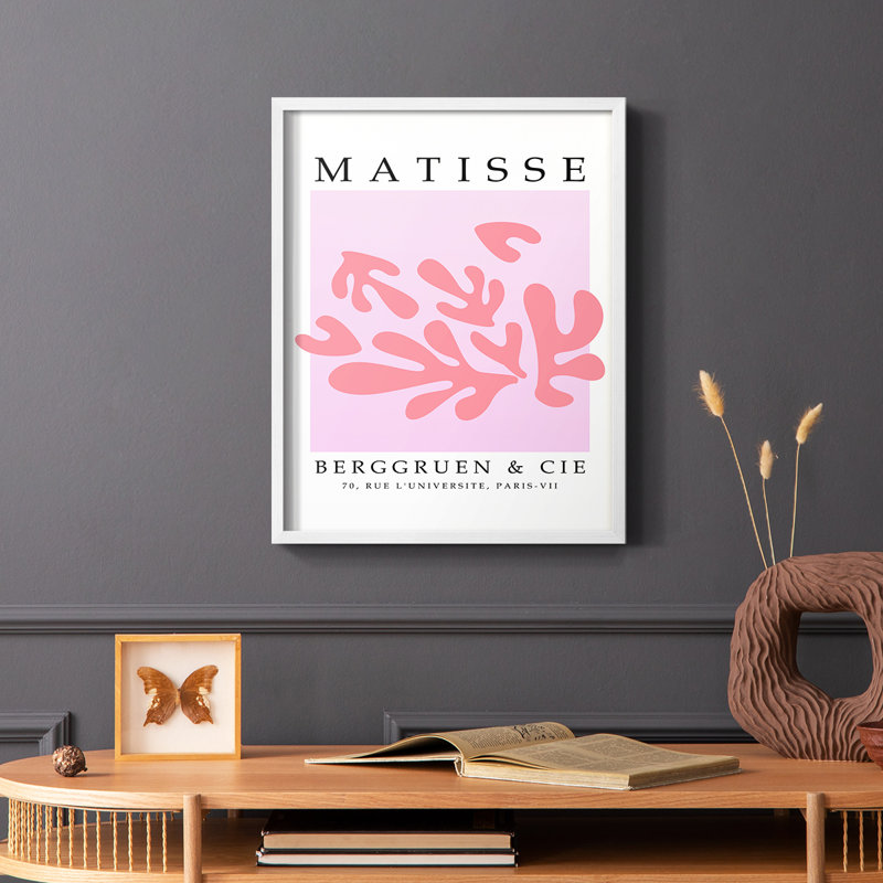 Matisse CECXLII, reproduction encadrée - bois massif, Blanc, H 28 po x l 22 po