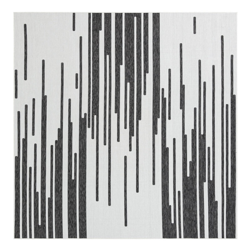 Geometric Indoor / Outdoor Rug, Square 10'