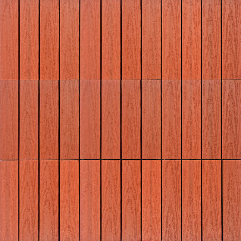 Carreau de terrasse à emboîtement en composite 12 "x 12" UltraShield Naturale, Rouge Madrid