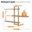 3 Piece Wood Bracket Shelf-524569036