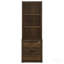 Dark Pine 3-piece Wall Unit Bookcase Set with USB