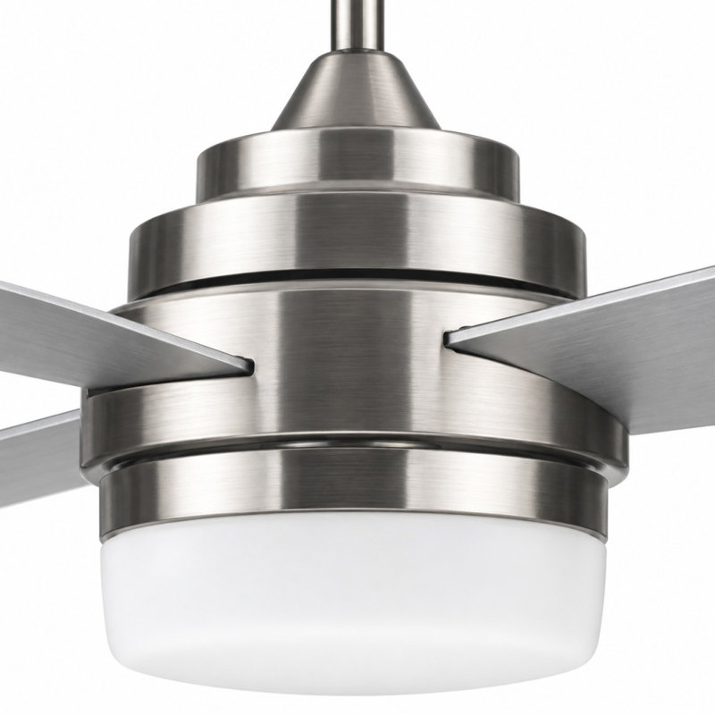 Ventilateur de plafond standard à 4 pales de 52 po avec télécommande et ensemble d'éclairage inclus Farnam, Remote