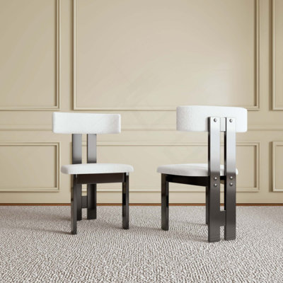 Chaises de salle à manger en velours