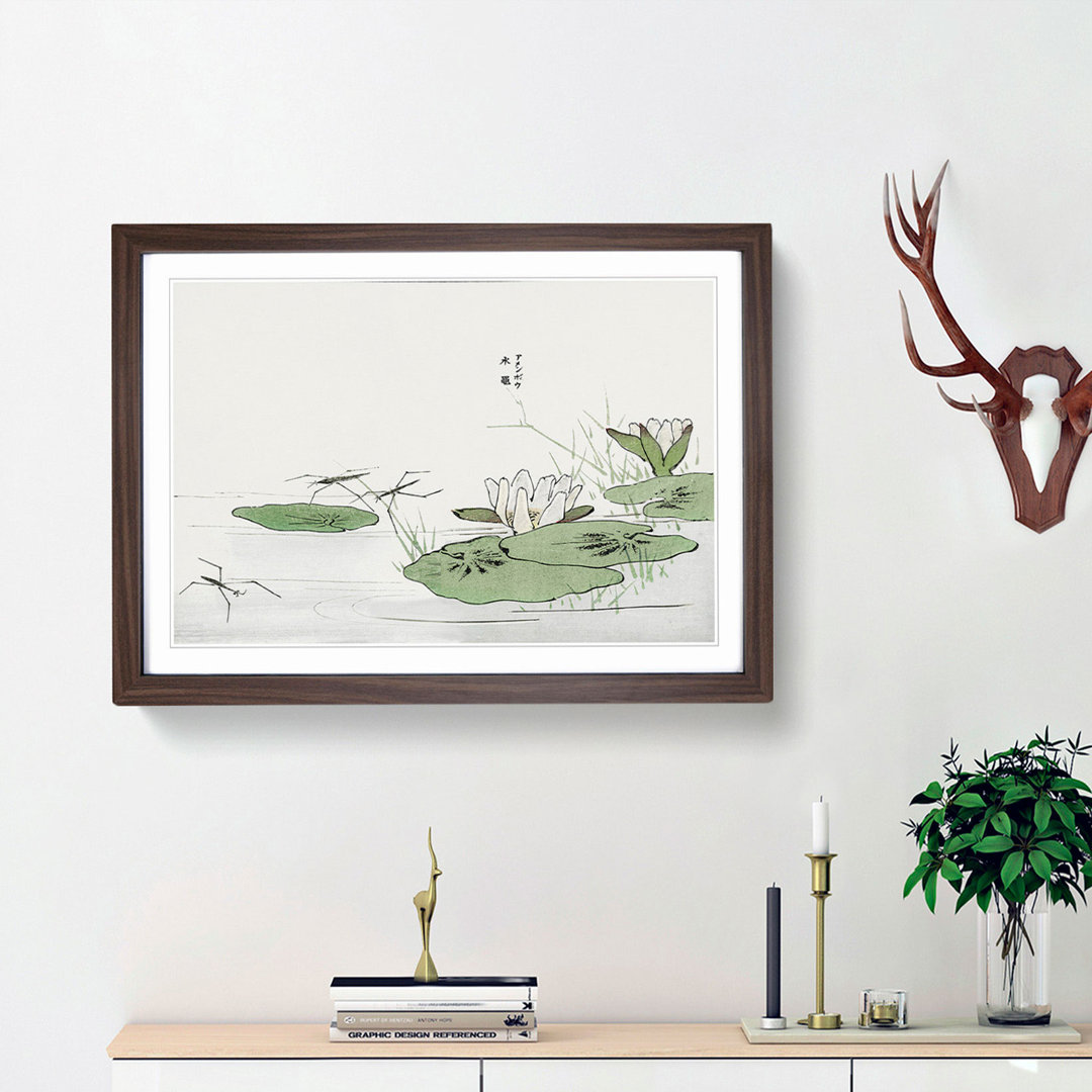 Lily Pond Flowers by Morimoto Toko - Picture Frame Painting Print