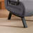 Convertible folding chair bed with 5-position adjustable backrest, comfy sleeper sofa for small spaces, light grey