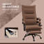 Fauteuil de bureau de massage Executive avec 6 points de vibration, fauteuil de bureau d'ordinateur en microfibre, fauteuil inclinable chauffant avec repose-pieds, accoudoir, double rembourrage-1235184465