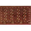 Antique Central Asian Turkmen Allover Tribal Geometric Hand Knotted Wool Rug