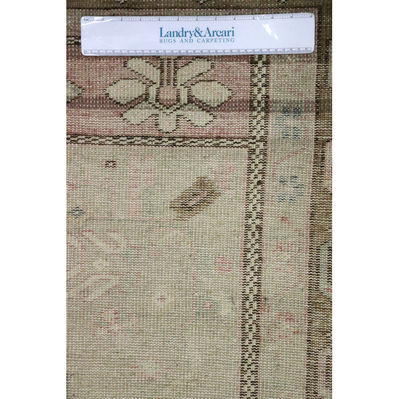 Tapis rose / brun clair unique 4 pi 10 po x 9 pi 6 po Konya